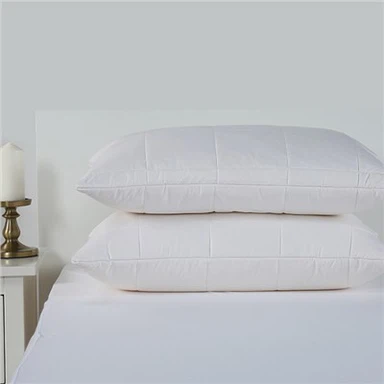 क्लासिक कपास रजाई बना हुआ मानक बिस्तर तकिया