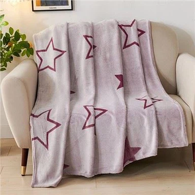 स्टार पैटर्न फलालैन कंबल