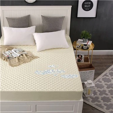 पॉलिएस्टर माइक्रोफाइबर क्विल्टेड वाटरप्रूफ फिटेड शीट